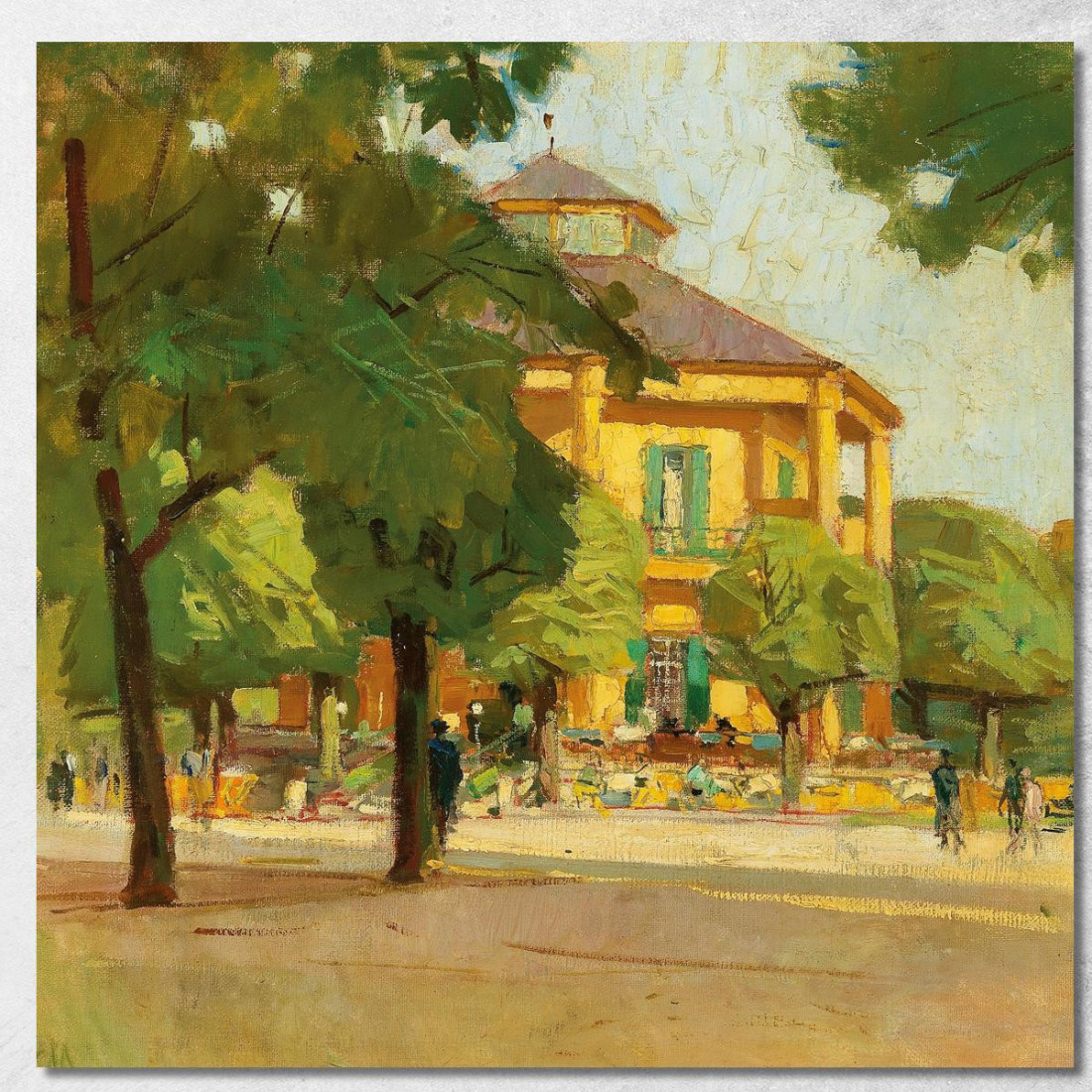 Lusthaus Prater Di Vienna Carl Moll cml34 quadro stampato su tela Lusthaus Prater Di Vienna Carl Moll cml34 quadro stampato su tela