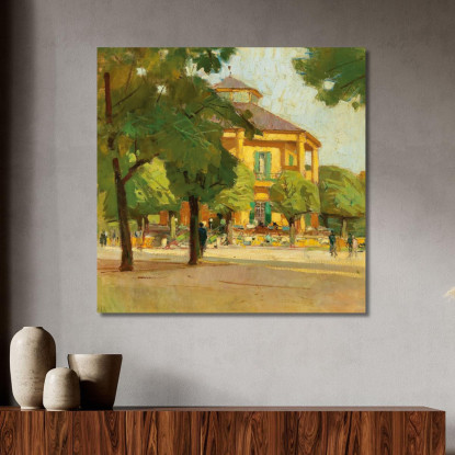 Lusthaus Prater Di Vienna Carl Moll cml34 quadro stampato su tela