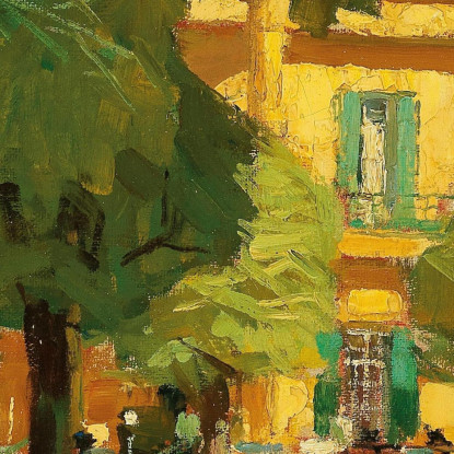Lusthaus Prater Di Vienna Carl Moll cml34 quadro stampato su tela