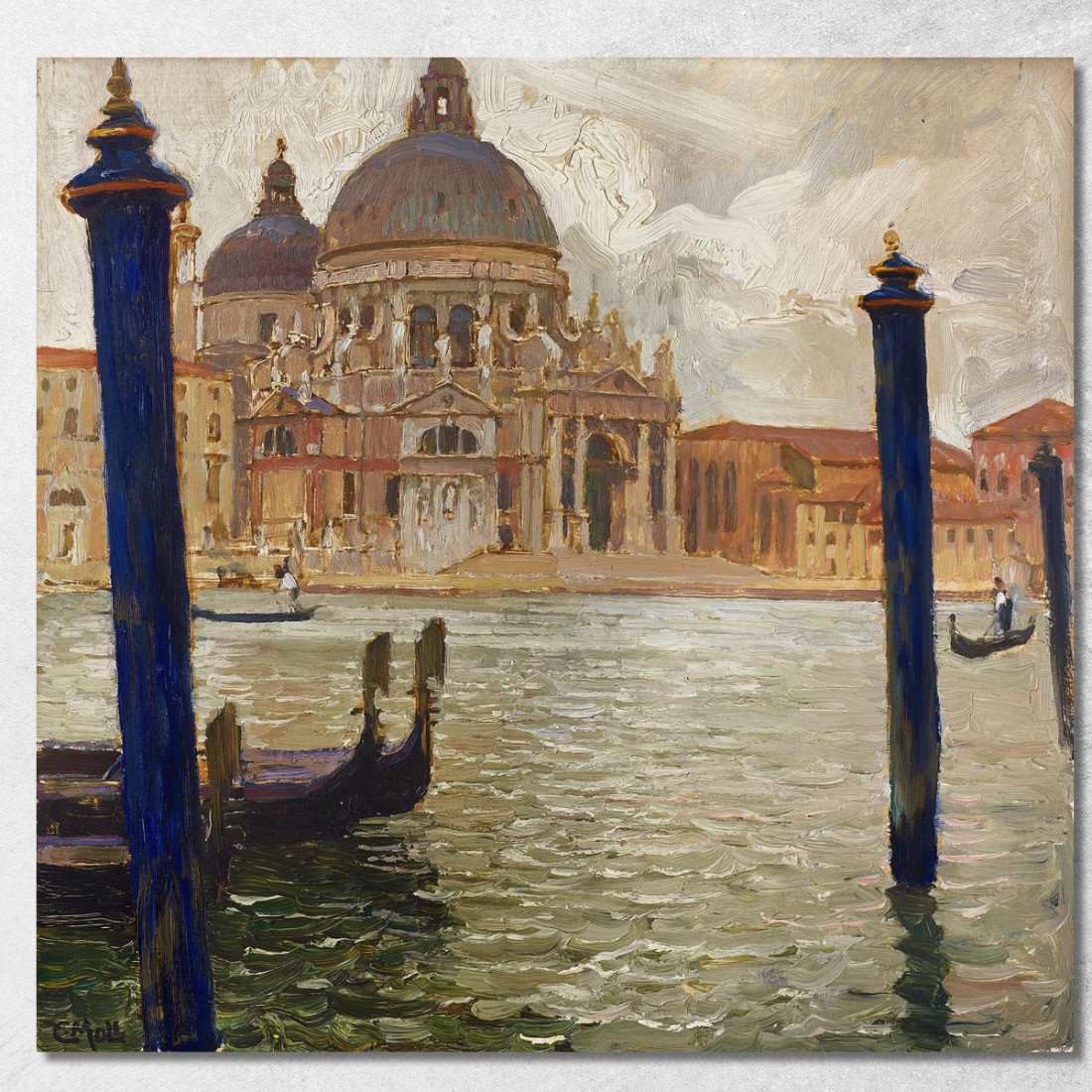 Santa Maria Della Salute Vista Dall'Altra Sponda Del Canal Grande Carl Moll cml41 quadro stampato su tela Santa Maria Della Salute Vista Dall'Altra Sponda Del Canal Grande Carl Moll cml41 quadro stampato su tela