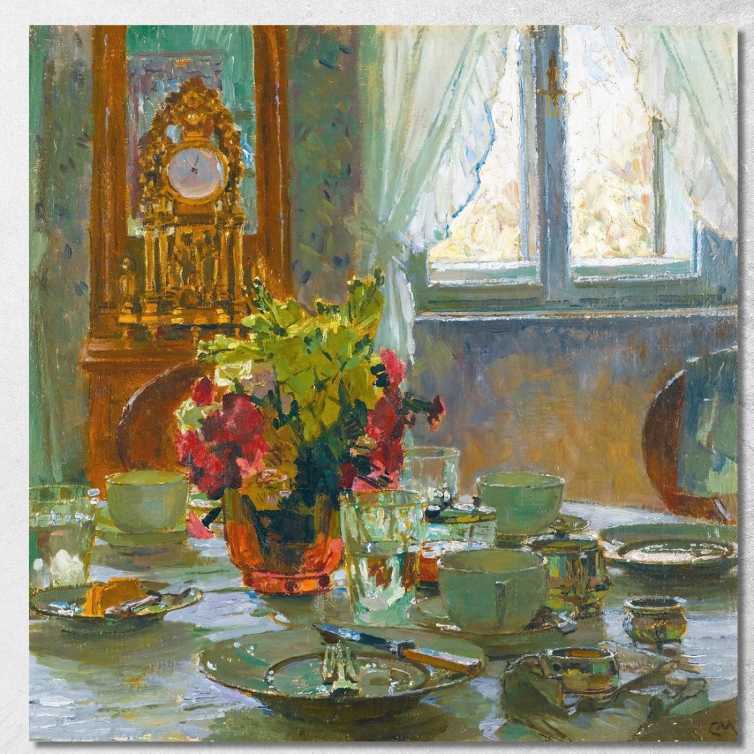 La Tavola Della Colazione Carl Moll cml46 quadro stampato su tela La Tavola Della Colazione Carl Moll cml46 quadro stampato su tela