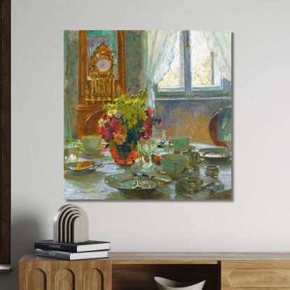 La Tavola Della Colazione Carl Moll cml46 quadro stampato su tela