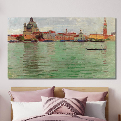 Venezia Santa Maria Della Salute E Campanile Di San Marco Carl Moll cml49 quadro stampato su tela