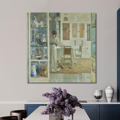 Interno Bianco Carl Moll cml54 quadro stampato su tela