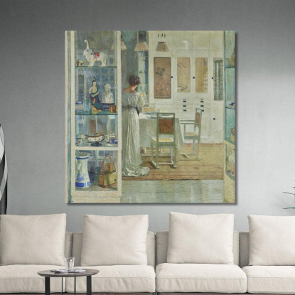 Interno Bianco Carl Moll cml54 quadro stampato su tela