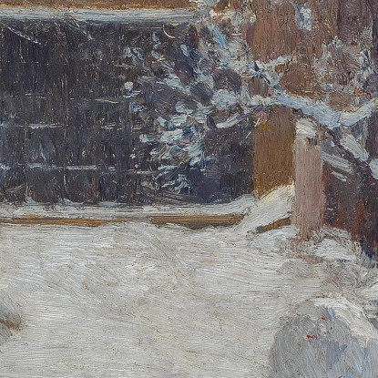 Inverno Alla Hohe Warte Giardini Rothschild Carl Moll cml55 quadro stampato su tela