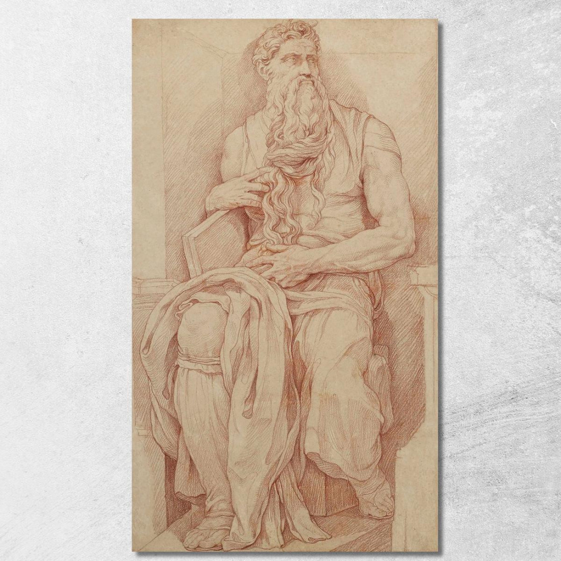 Mosè Secondo Michelangelo Charles-Joseph Natoire cjn14 quadro stampato su tela Mosè Secondo Michelangelo Charles-Joseph Natoire cjn14 quadro stampato su tela