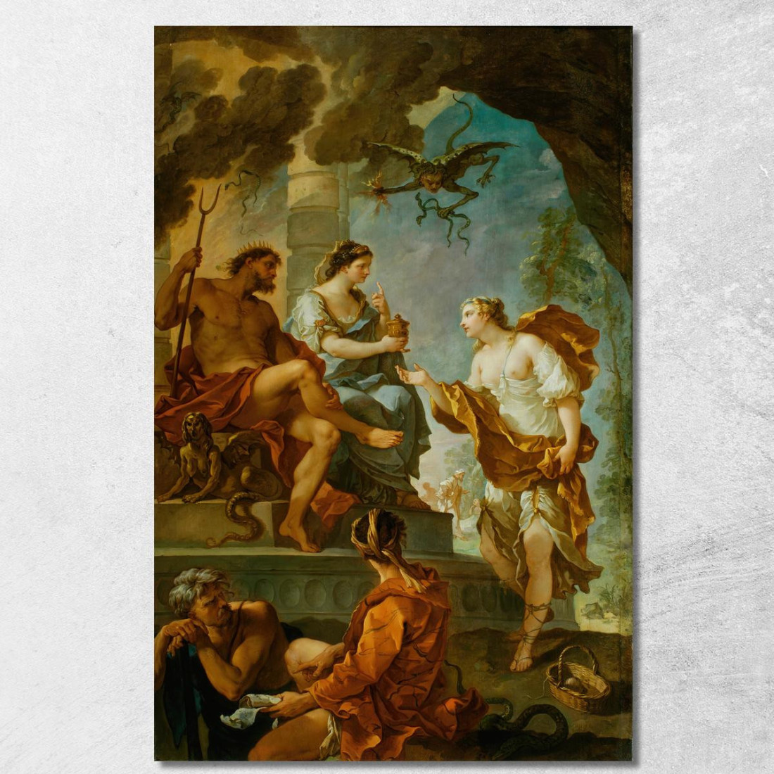 Psiche Che Ottiene L'Elisir Di Bellezza Da Proserpina Charles-Joseph Natoire cjn15 quadro stampato su tela Psiche Che Ottiene L'Elisir Di Bellezza Da Proserpina Charles-Joseph Natoire cjn15 quadro stampato su tela