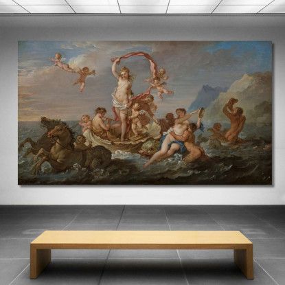 Il Trionfo Di Anfitrite Charles-Joseph Natoire cjn20 quadro stampato su tela
