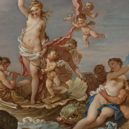 Il Trionfo Di Anfitrite Charles-Joseph Natoire cjn20 quadro stampato su tela