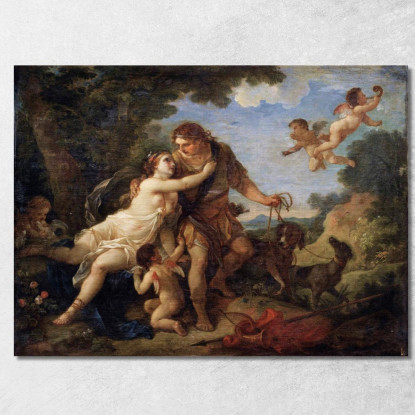 Venere E Adone Charles-Joseph Natoire cjn21 quadro stampato su tela