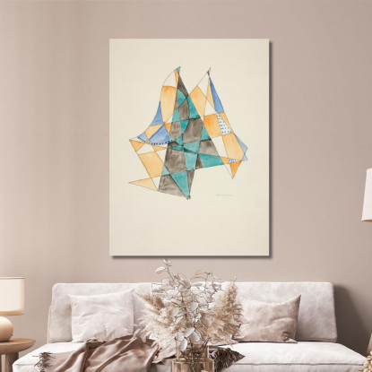 Astrazione Basata Su Vele Vii David Kakabadzé dkk11 quadro stampato su tela