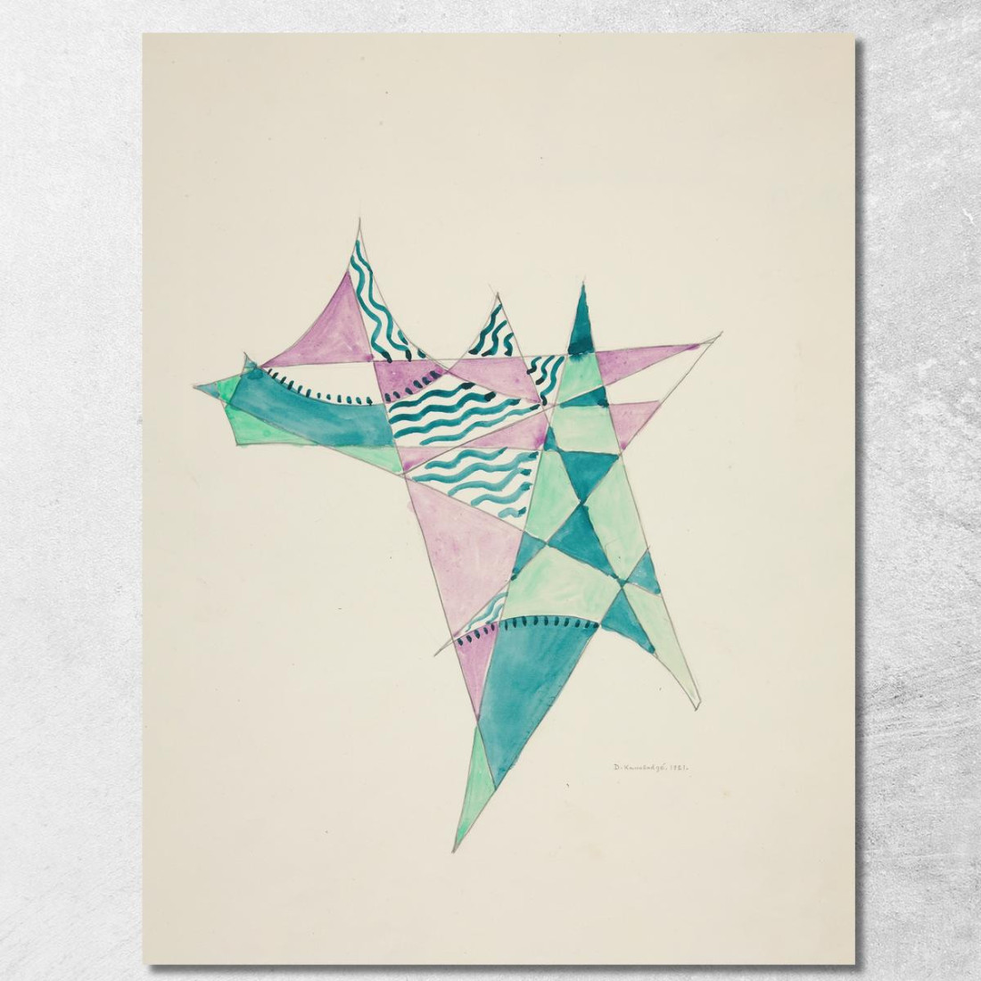 Astrazione Basata Su Vele Viii David Kakabadzé dkk12 quadro stampato su tela Astrazione Basata Su Vele Viii David Kakabadzé dkk12 quadro stampato su tela