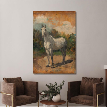 Bachelier Cavallo Dell'Artista Ernest Meissonier ems10 quadro stampato su tela