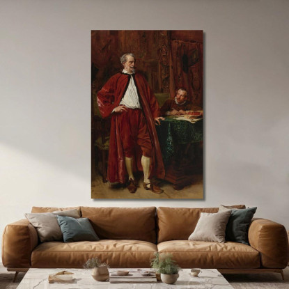 Diderot E Il Suo Scriba Ernest Meissonier ems16 quadro stampato su tela