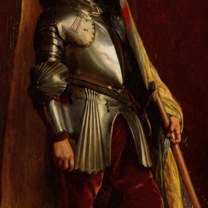 Il Portabandiera Ernest Meissonier ems20 quadro stampato su tela