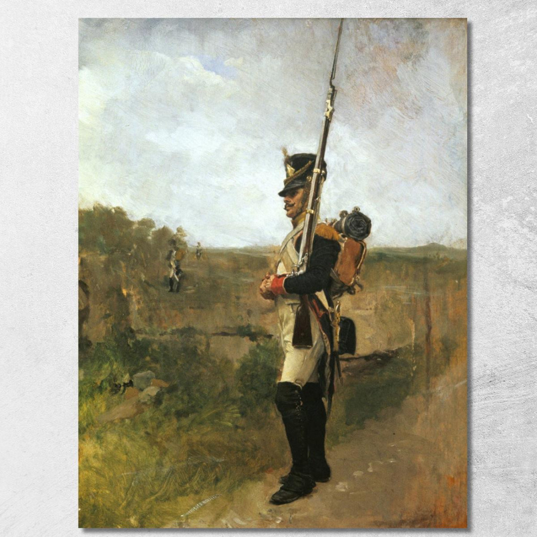 La Sentinella La Vedetta Ernest Meissonier ems40 quadro stampato su tela La Sentinella La Vedetta Ernest Meissonier ems40 quadro stampato su tela