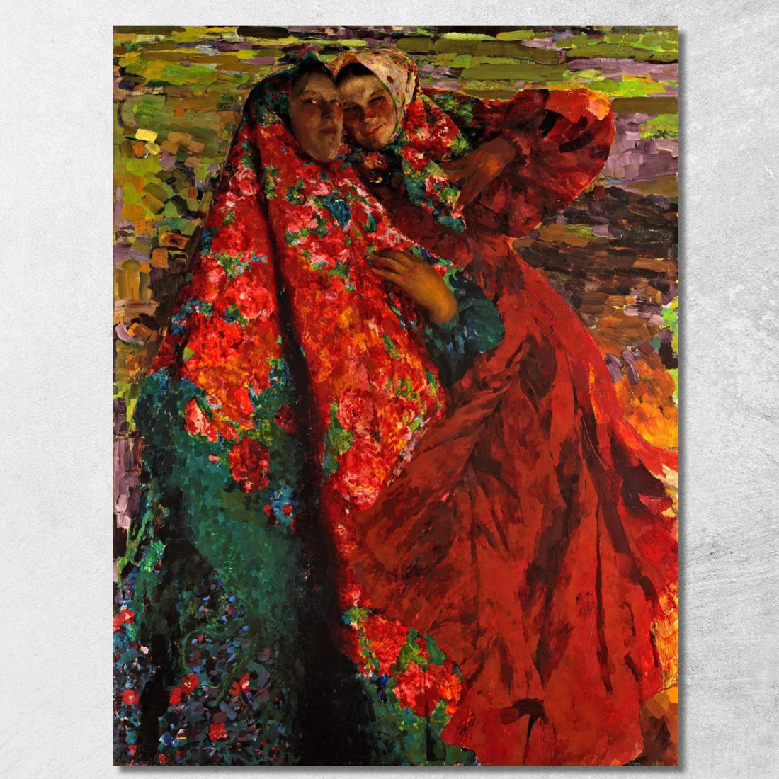 Donne Contadine Filipp Malyavin fml8 quadro stampato su tela Donne Contadine Filipp Malyavin fml8 quadro stampato su tela