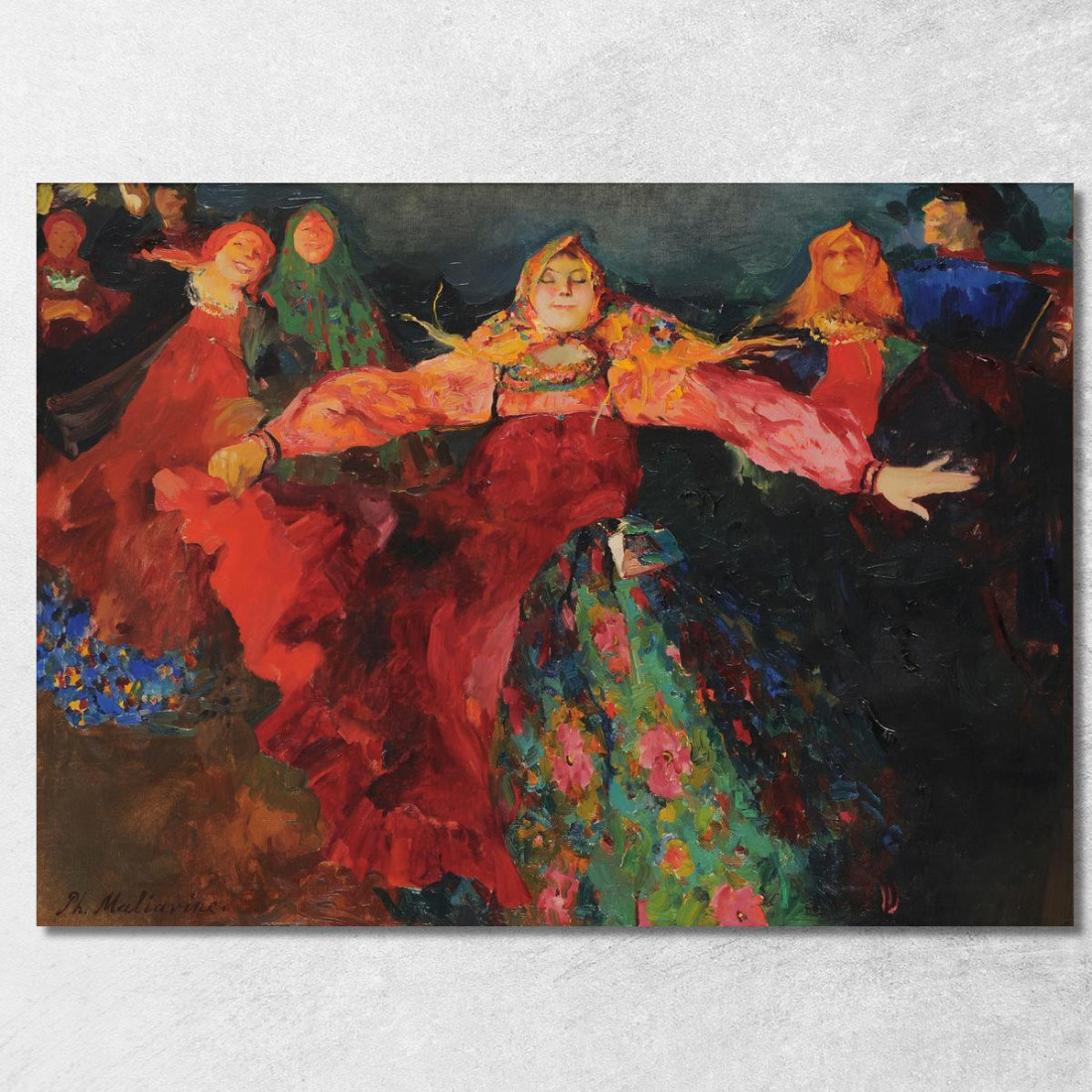 La Danza Filipp Malyavin fml17 quadro stampato su tela La Danza Filipp Malyavin fml17 quadro stampato su tela