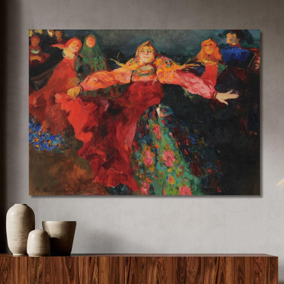 La Danza Filipp Malyavin fml17 quadro stampato su tela