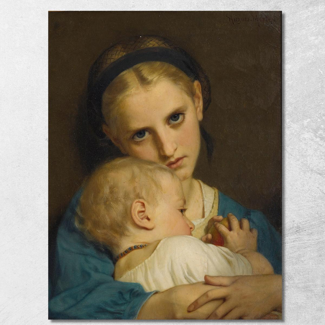 Affetto Hugues Merle hmr4 quadro stampato su tela Affetto Hugues Merle hmr4 quadro stampato su tela