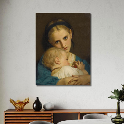 Affetto Hugues Merle hmr4 quadro stampato su tela