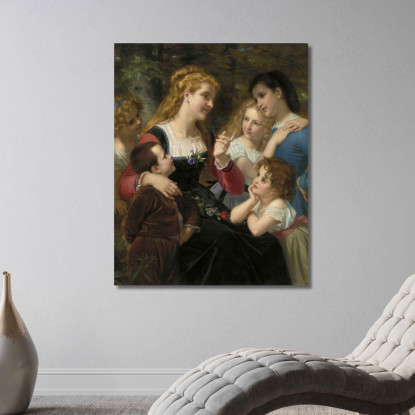Racconti Infantili Hugues Merle hmr6 quadro stampato su tela