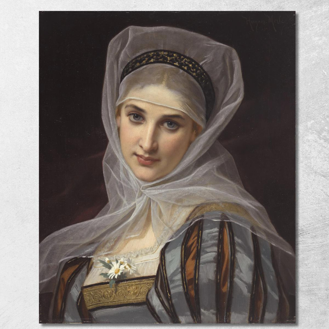 Margherita Hugues Merle hmr14 quadro stampato su tela Margherita Hugues Merle hmr14 quadro stampato su tela