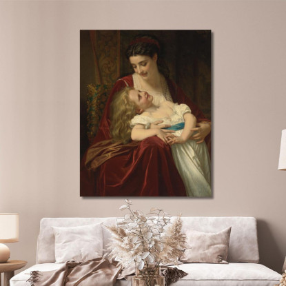 Affetto Materno Hugues Merle hmr16 quadro stampato su tela