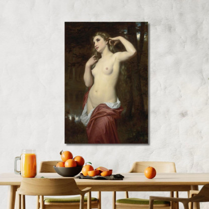 La Bagnante Hugues Merle hmr22 quadro stampato su tela