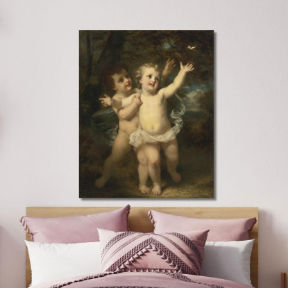 La Farfalla Hugues Merle hmr23 quadro stampato su tela