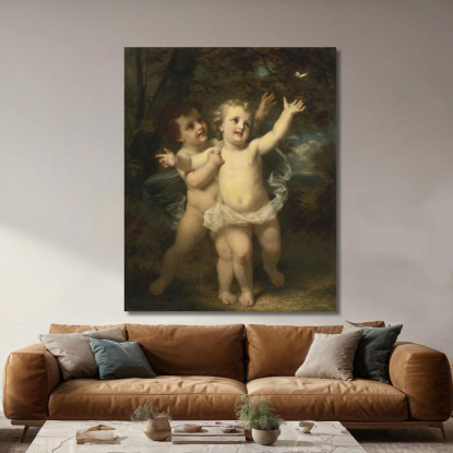 La Farfalla Hugues Merle hmr23 quadro stampato su tela
