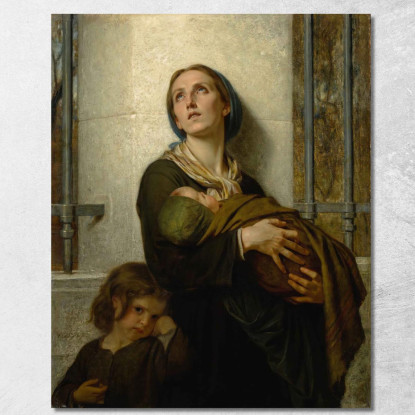 La Dimenticata Hugues Merle hmr25 quadro stampato su tela