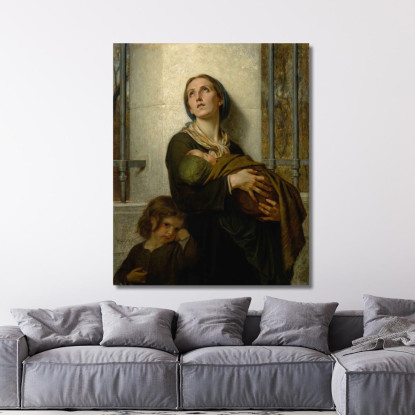 La Dimenticata Hugues Merle hmr25 quadro stampato su tela