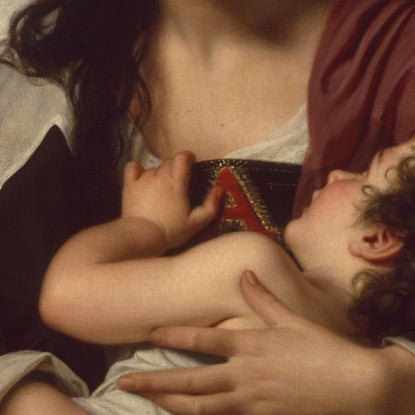 La Lettera Scarlatta Hugues Merle hmr27 quadro stampato su tela