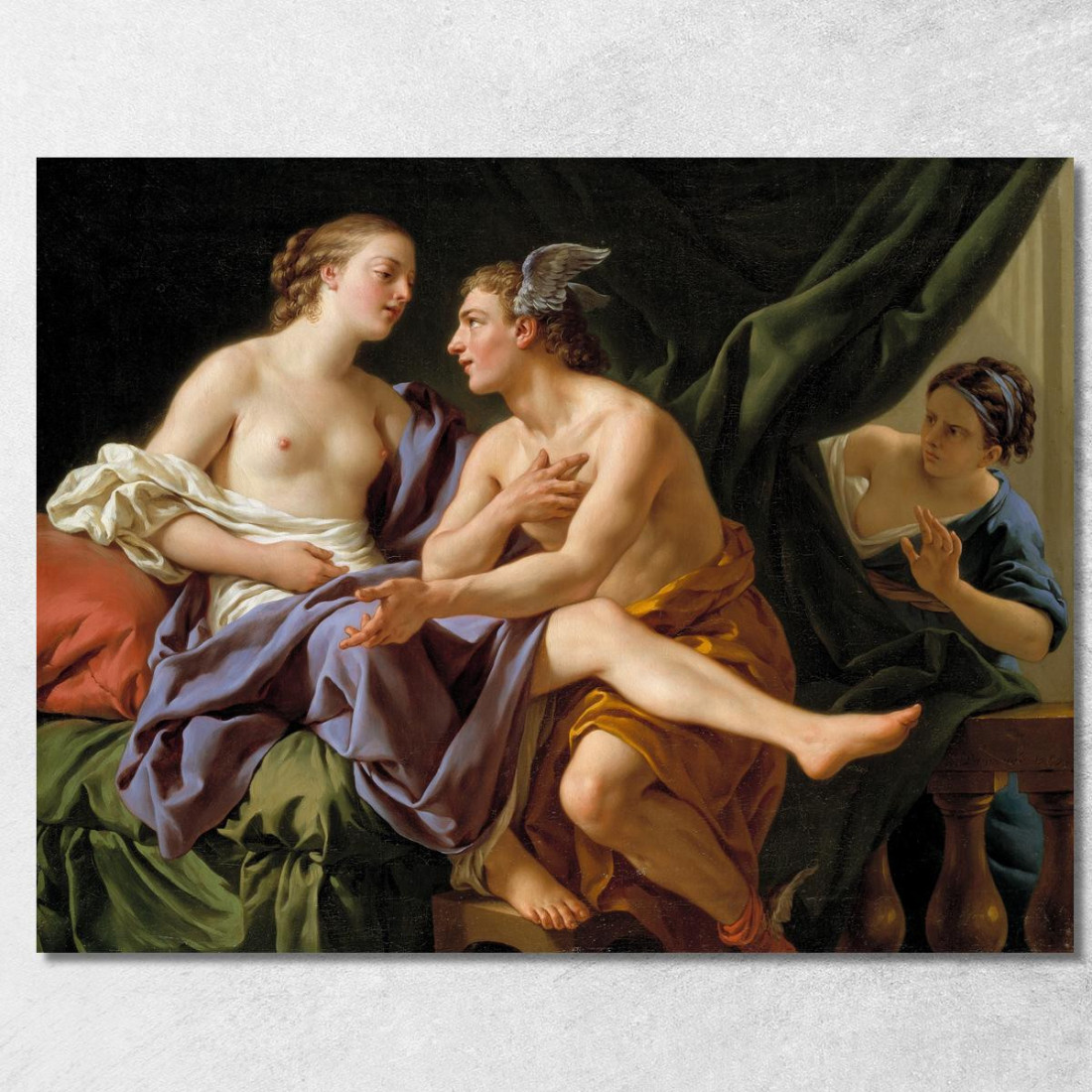 Mercurio Erse E Aglauro Louis-Jean-François Lagrenée ljf17 quadro stampato su tela Mercurio Erse E Aglauro Louis-Jean-François Lagrenée ljf17 quadro stampato su tela
