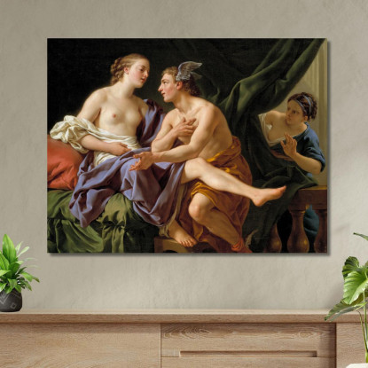 Mercurio Erse E Aglauro Louis-Jean-François Lagrenée ljf17 quadro stampato su tela