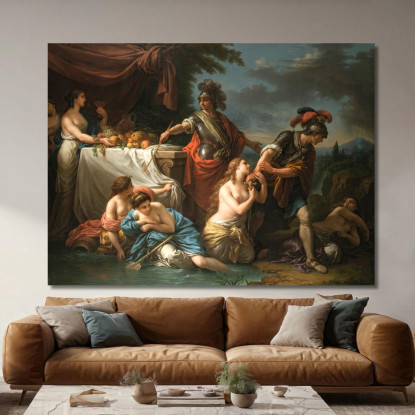 Ubaldo E Il Cavaliere Danese Louis-Jean-François Lagrenée ljf26 quadro stampato su tela