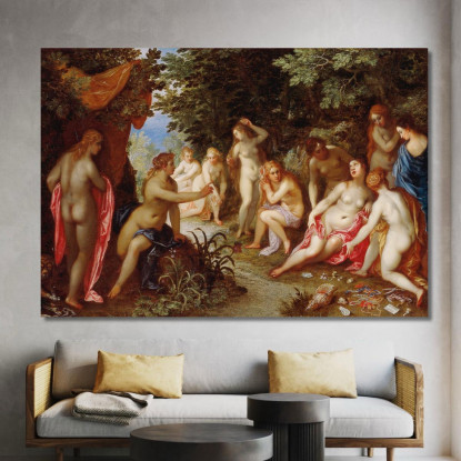 Diana E Callisto Jan Brueghel The Elder jbe13 quadro stampato su tela