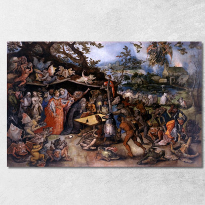 La Tentazione Di Sant'Antonio Jan Brueghel The Elder jbe43 quadro stampato su tela