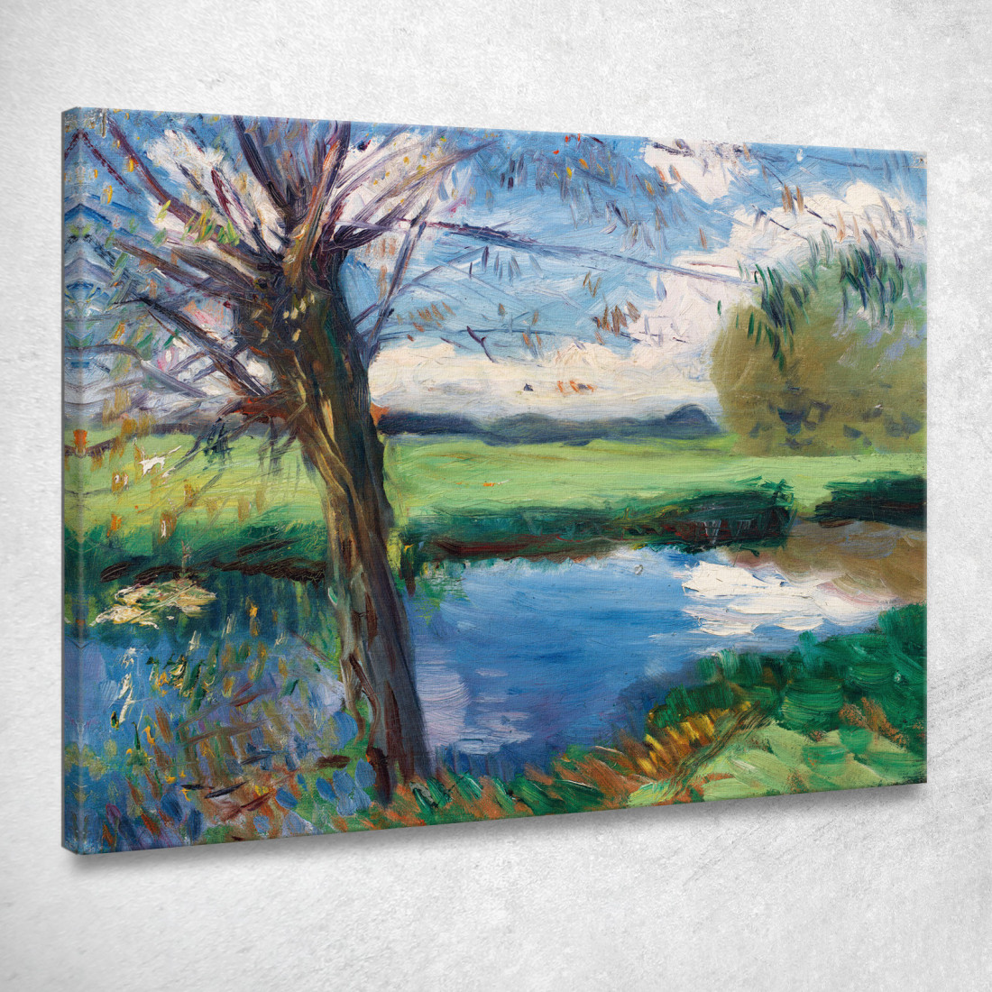 Riva Del Fiume Vicino A Oxford John Singer Sargent jss254 quadro stampato su tela Riva Del Fiume Vicino A Oxford John Singer Sargent jss254 quadro stampato su tela
