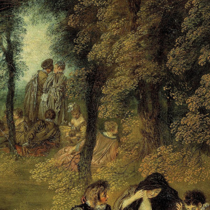 I Piaceri Dell’Amore Jean-Antoine Watteau jaw25 quadro stampato su tela