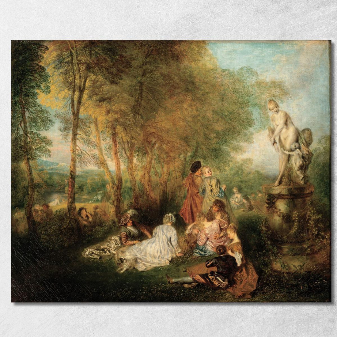 La Festa Dell’Amore Jean-Antoine Watteau jaw35 quadro stampato su tela La Festa Dell’Amore Jean-Antoine Watteau jaw35 quadro stampato su tela