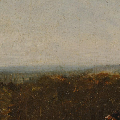 Un Pastore In Un Paesaggio Che Guarda Attraverso Dedham Vale Verso Langham John Constable jcn7 quadro stampato su tela