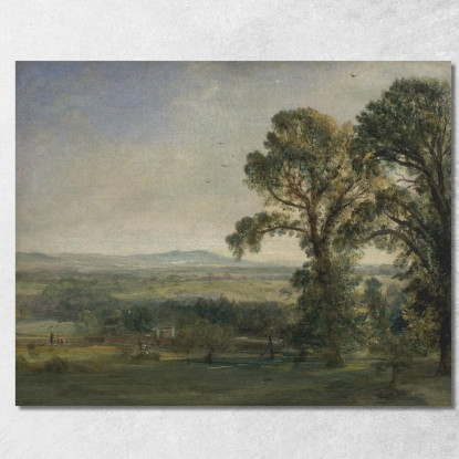 Bardon Hill Coleorton Hall John Constable jcn14 quadro stampato su tela