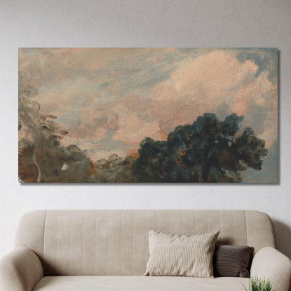 Studio Di Nuvole Con Alberi John Constable jcn23 quadro stampato su tela