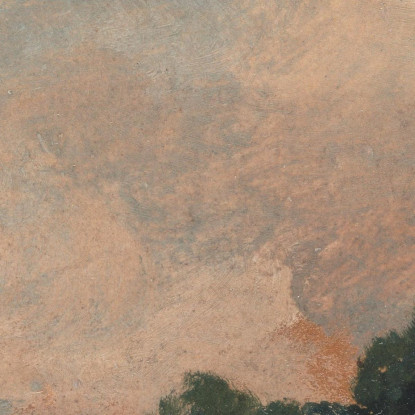 Studio Di Nuvole Con Alberi John Constable jcn23 quadro stampato su tela