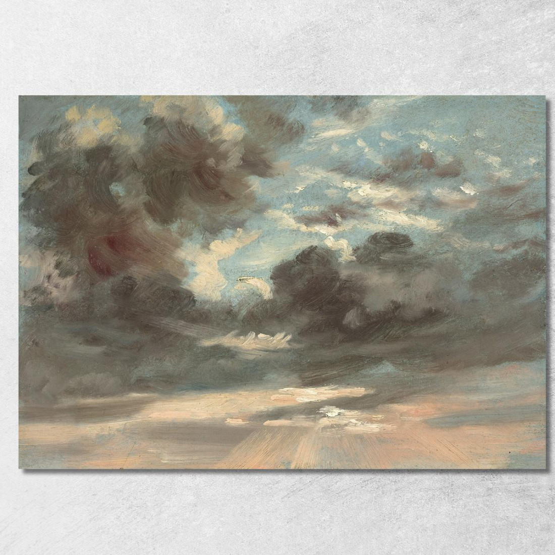 Studio Di Nuvole – Tramonto Tempestoso John Constable jcn24 quadro stampato su tela Studio Di Nuvole – Tramonto Tempestoso John Constable jcn24 quadro stampato su tela
