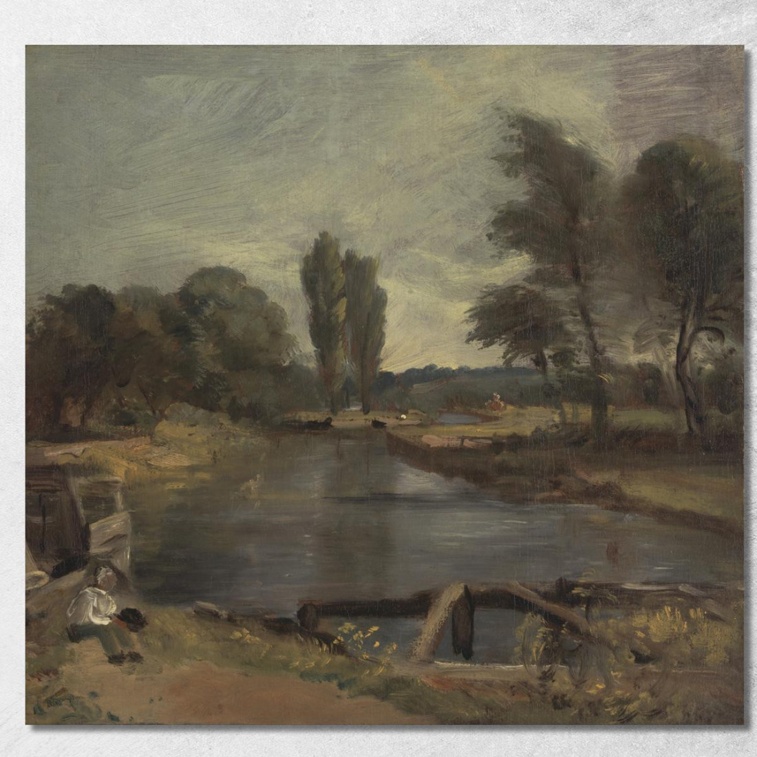 Chiusa Di Flatford John Constable jcn37 quadro stampato su tela