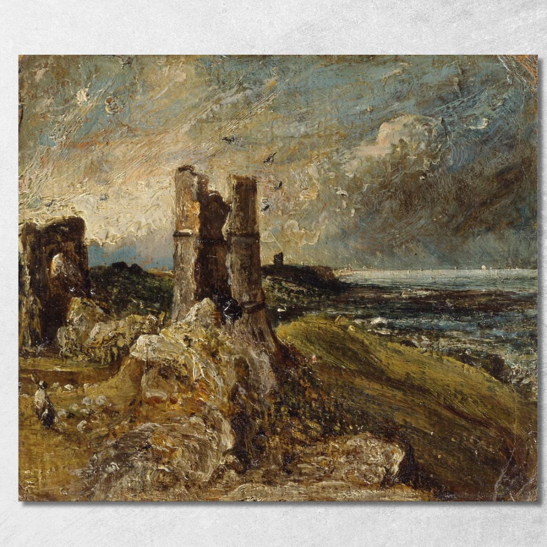 Castello Di Hadleigh John Constable jcn43 quadro stampato su tela